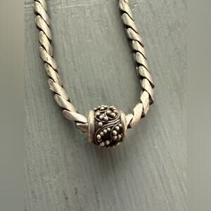 Lois Hill 925 Sterling Silver Bead Pendant Necklace